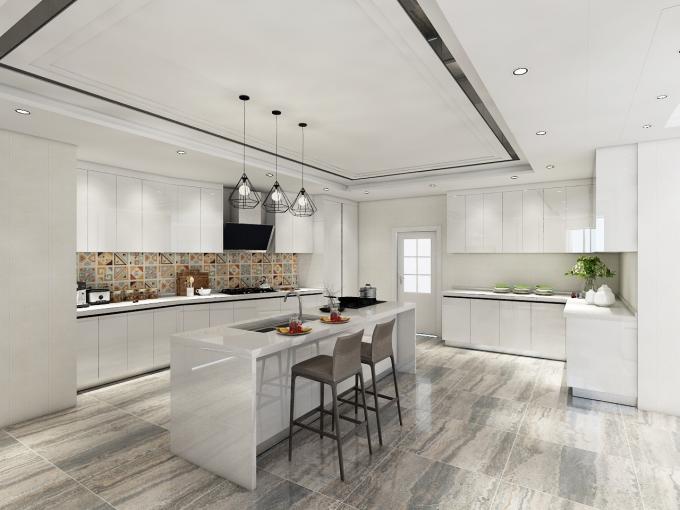 Modular Modern Kitchen Cabinet with Lacquer Finish