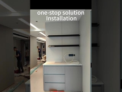 MDF 화려한 유리 소매 디스플레이 캐비닛 쇼케이스 가구 세트