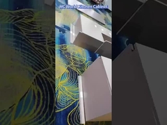 E0 재료 등급 현대 부엌 캐비닛 접착재 문 재료 및 Ranghood 쿠커 마이크로 웨이브