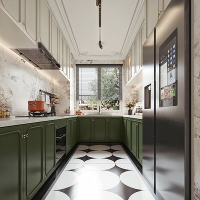 Modern Lacquer MDF Self Assemble Storage Furniture Kitchen Cabinet