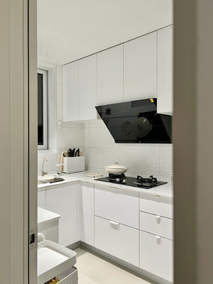 Shaker Furniture White Custom Complete Magic Corner Kitchen Cabinets Set