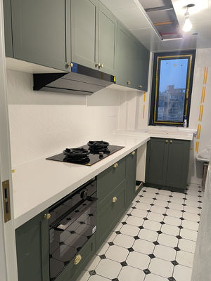 Durable And High-End Italian Minimalist Style Kitchen Cabinets For Villa