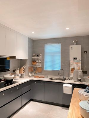 Large Dirty Proof White Modular Kitchen Cabinets  Antique Furniture Hotel
