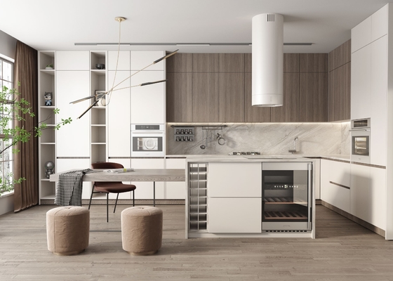 Residence/Apartment/Hotel Water Proof Cabinet Melamine Kitchen Cabinet