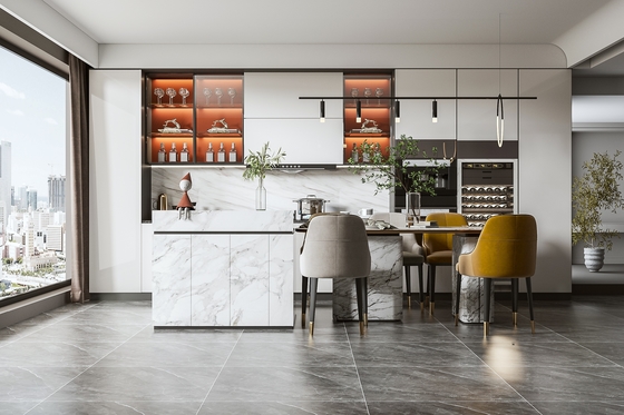 Customizable Modern Kitchen Cabinets for Villas Moisture-Resistant