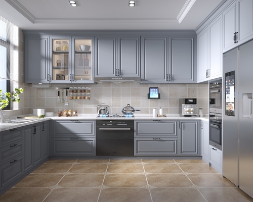 Modern Acrylic Kitchen Cabinet for Apartments and Hotels