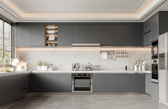 Modern Modular Kitchen Cabinet with MDF Door & Particle Board Carcase