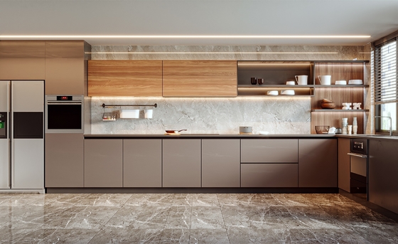 Modern Kitchen Cabinet with Customized Color and Durable Materials