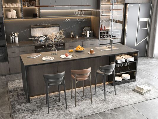 Villa Project Modern Style Furniture Design  Kitchen Cabinets Sets for Indoor