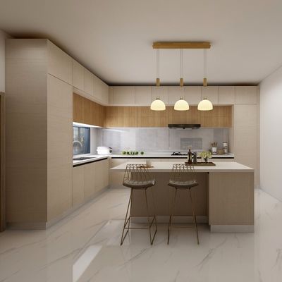 Classical High Gloss Lacquer Kitchen Cabinet with Big Storage