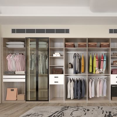 3 Hinged Bedroom Closet Cabinets 7ft Wardrobe Sliding Door Customized
