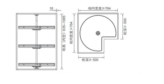 3 Tier Closet Organizer Tray Accessories 360° Rotatable Custom