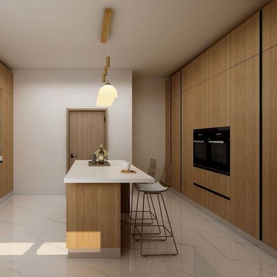 Prefabricated Modern Kitchen Cabinet Furniture Buildin Pantry Complete Plywood