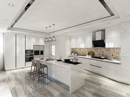 Commercial MDF Modular Modern Kitchen Cabinet Modular Lacquer Finish
