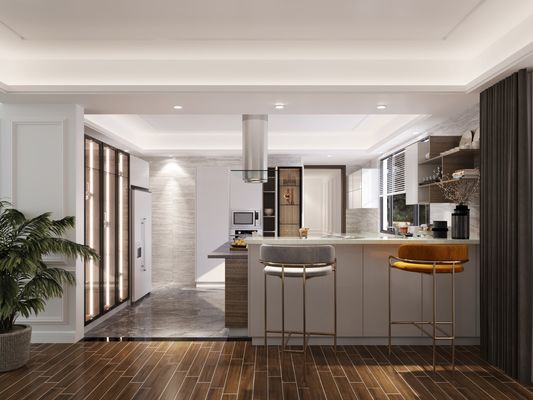 Ready To Assemble Cabinets Customized Kitchen Furniture With Solid Wood Factory
