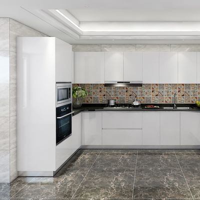 Home Furniture Sintered Stone Kitchen Cabinet Wood Grain Design
