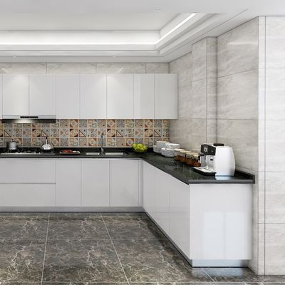 Home Furniture Sintered Stone Kitchen Cabinet Wood Grain Design
