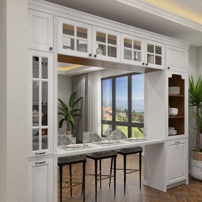 Readymade Kitchen Sink Cupboard Cabinets Frameless Brushed Nickel Hardware