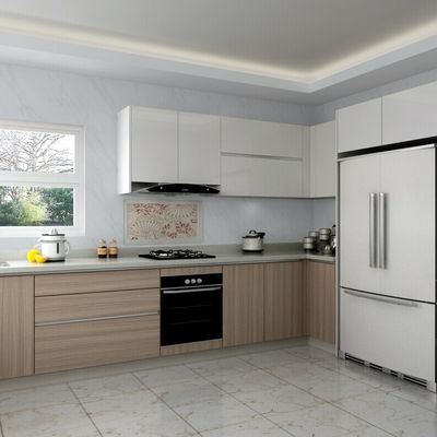 Custom Contemporary Kitchen Cabinets Wooden Assembled Packing