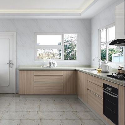 Custom Contemporary Kitchen Cabinets Wooden Assembled Packing