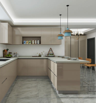 Alder Wood Pantry Modern Kitchen Cabinet Plywood Carcasses