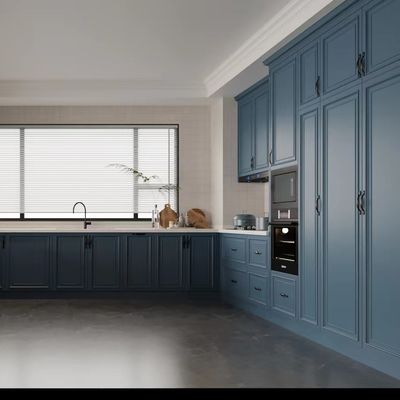 Melamine Solid Wood Laminate Kitchen Cabinets Door Profiles