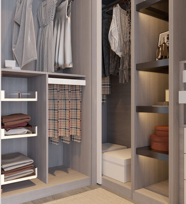 White Solid Wood Small Walk In Wardrobe Room Closet Shaker Style