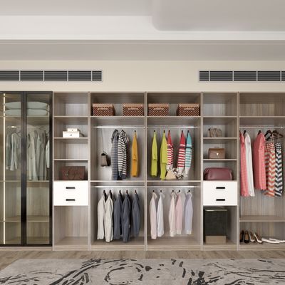 Adjustable Small MDF Master Walk In Closet Wardrobe Cupboards Furniture