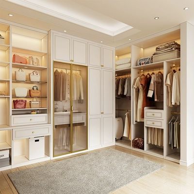 Particle Board Walk In Robe Storage Wardrobe Furniture Anti Scratch