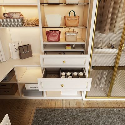 Particle Board Walk In Robe Storage Wardrobe Furniture Anti Scratch