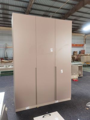 Modern Swing Door Modular Wardrobe System Closet Crafted Lacquer