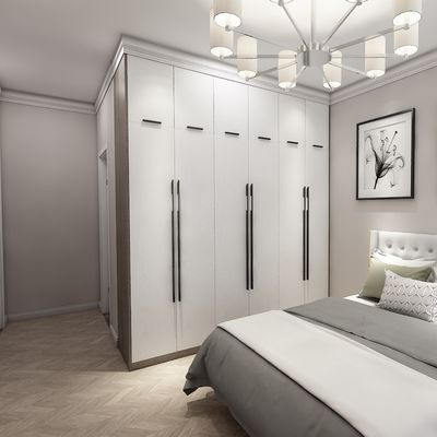 Bedroom Swing Door Wardrobe Flat Packed Shaker Furniture Custom