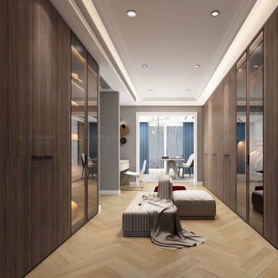 Stain Resistant Glass Door 75cm Wide Wardrobe Storage Units Hotel Furniture