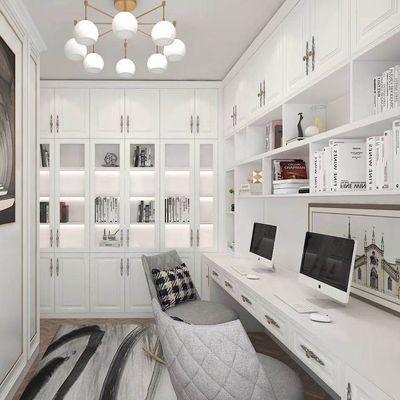 White Bedroom Swing Door Wardrobe Furniture 16mm 18mm