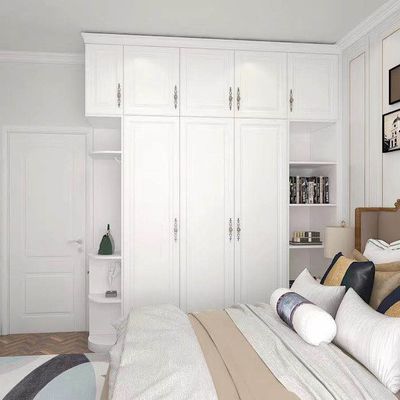 White Bedroom Swing Door Wardrobe Furniture 16mm 18mm