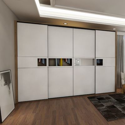 Anti Scratch Master Bedroom Closet Organizer 150cm Wardrobe