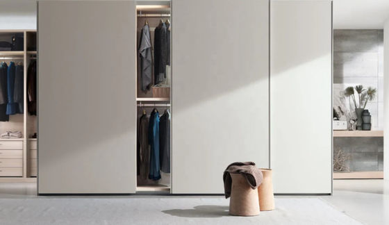 High Gloss Sliding Bedroom Closet Storage Slim Wardrobe For Small Bedroom