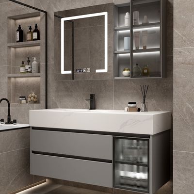 Wall hung Custom Bathroom Vanity unit Melamine Particle Board 600mm