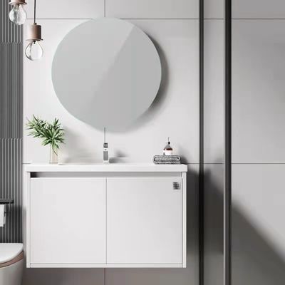Under Mounting Wood Bath Vanity With Double Ceramic Sink 60 Inch