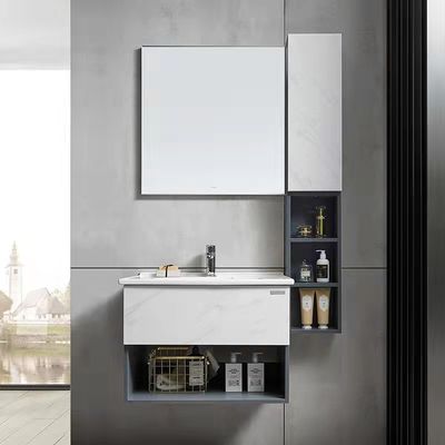 Environment Friendly Painted Bathroom Vanity Unit 800mm Mirror lighted