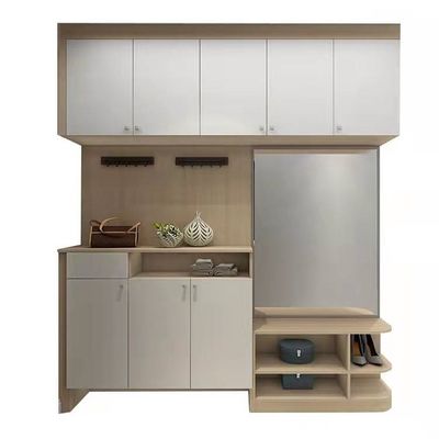 Plywood Shoe Storage Cabinet Entryway Display Cupboard