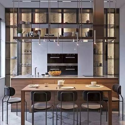 Particle Board Kitchenette Table And Chairs Dining Room Storage Cabinet Custom