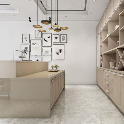 Factory Manufacturer Supplier Slatted Dining Room Cabinet  Kitchen Table Laminate
