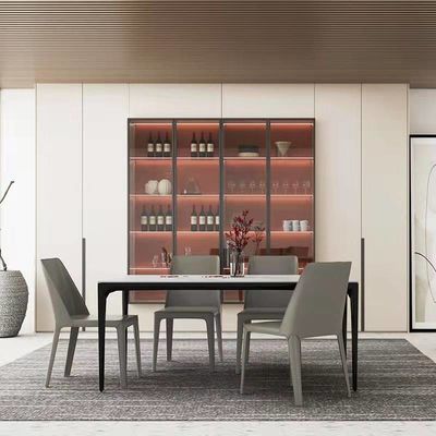 OEM Dining Room Buffet Cabinet Sideboard Table Leather Chairs