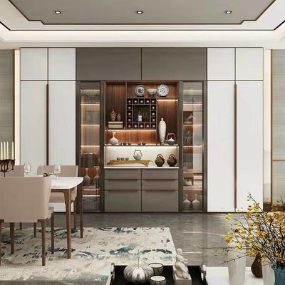 Contemporary Sideboard Wooden Sideboard Cabinet With Marble Tabletop