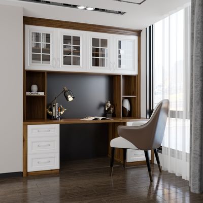 MDF Solid Wood TV Stand Cabinet 80 inch With Anti Water Drawers