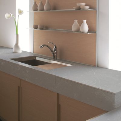 Scratch Resistant Artificial Quartz Countertops 2cm For Kitchen Vanity