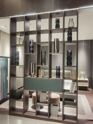 MDF Glossy Glass Retail Display Cabinet Showcase Furniture Set