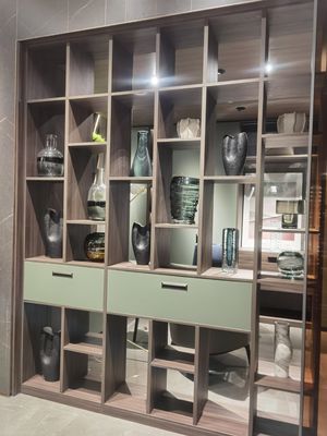 MDF Glossy Glass Retail Display Cabinet Showcase Furniture Set