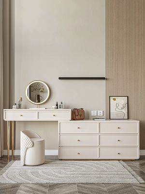 Scandinavian Bedroom Space Saving Dressing Table Nightstand Furniture